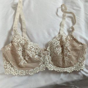 lacy nude bra